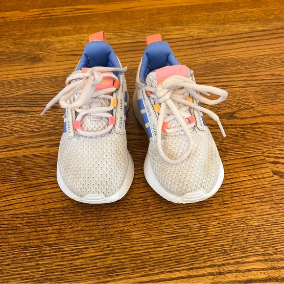 Adidas Toddler RACER TR21 Cloudfoam size 11k DSHGRY/FTWWHT/BEAMPK - Picture 1 of 7